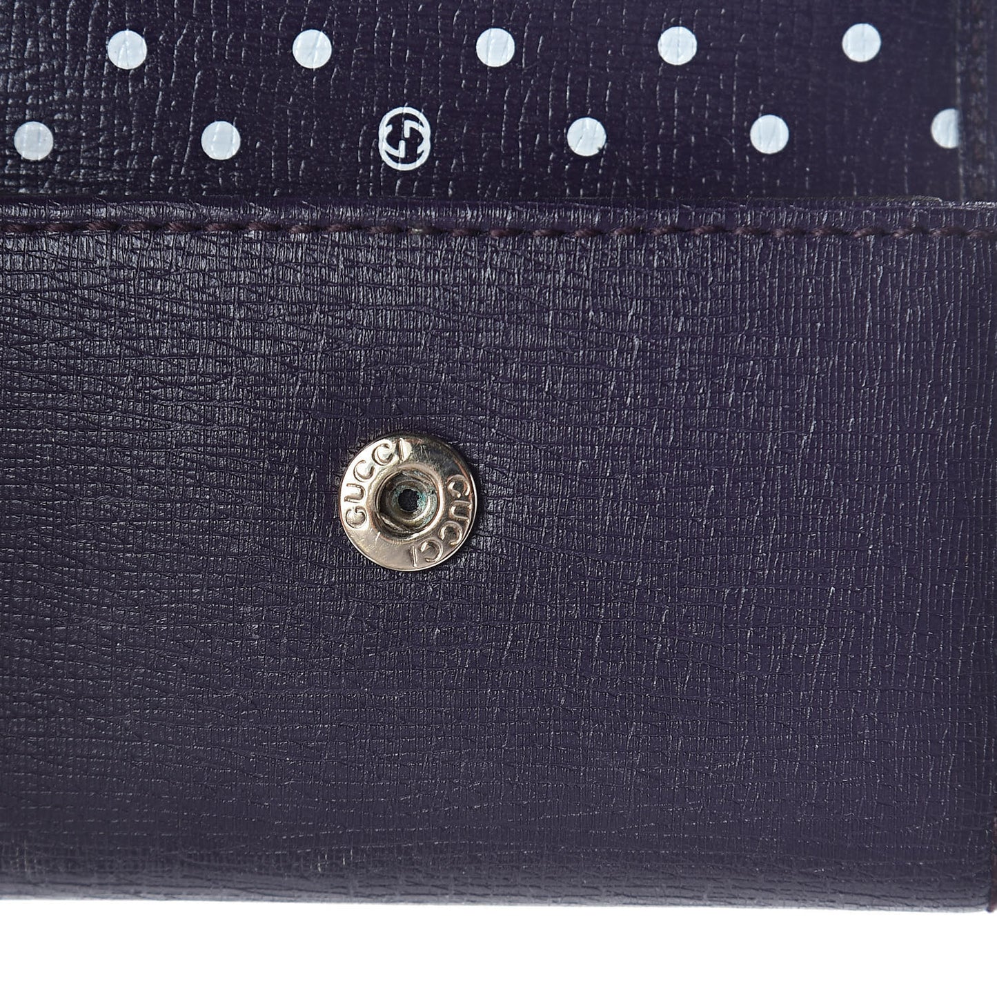 Calfskin Interlocking G 6 Key Holder Purple