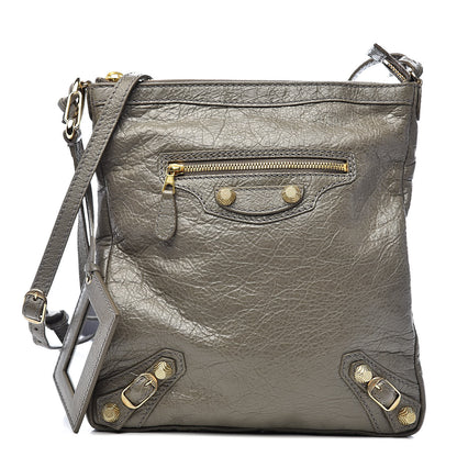 Balenciaga Agneau Giant 12 Gold Hardware Flat Crossbody Beige Liege 1 of 10