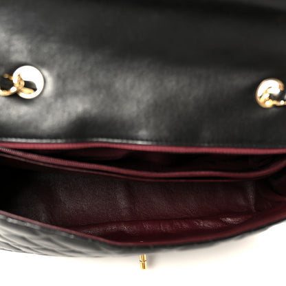 Chanel Lambskin Quilted Jumbo Single Flap Black 5 of 15
