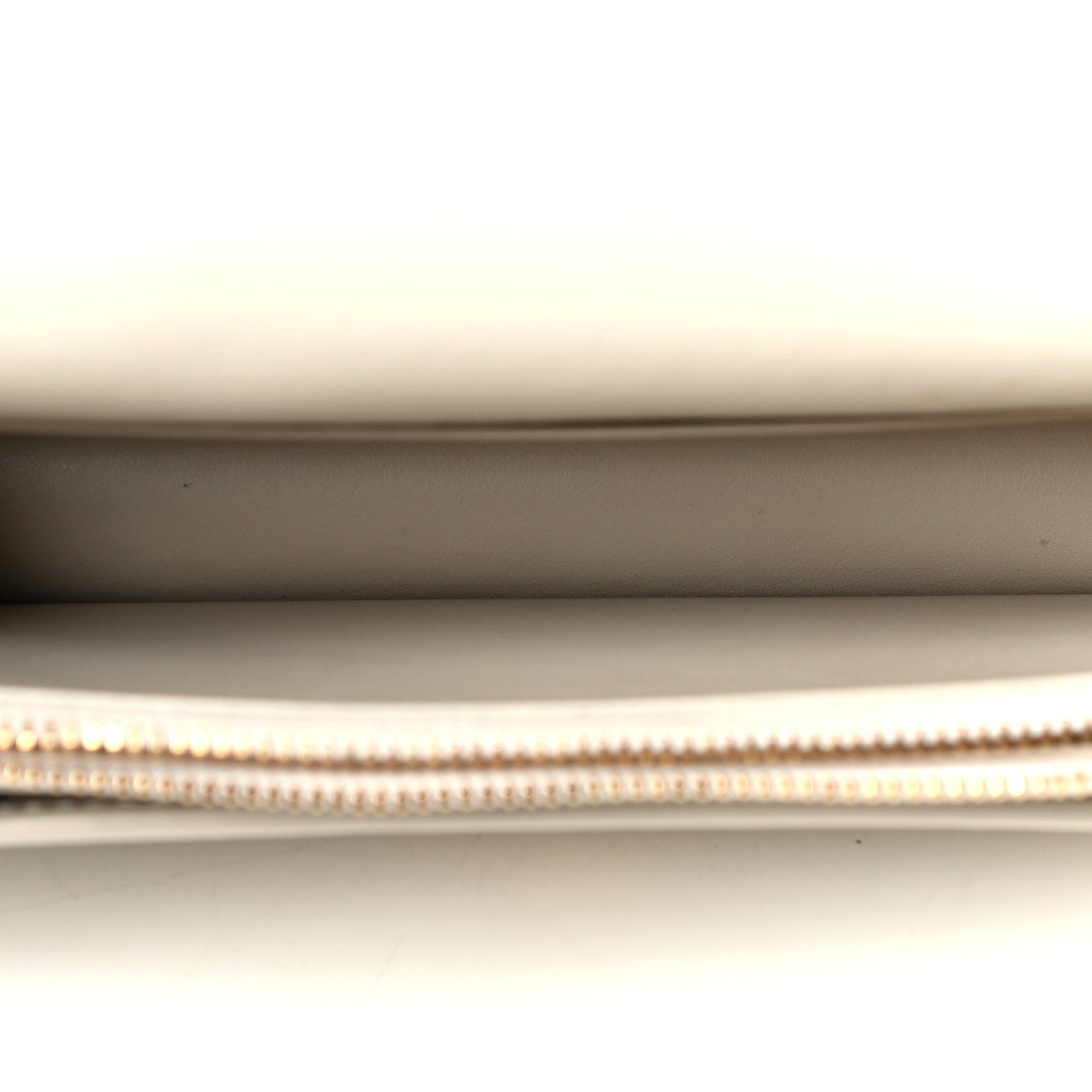 Saint Laurent Calfskin Monogram Sunset Chain Wallet Crema Soft 3 of 5