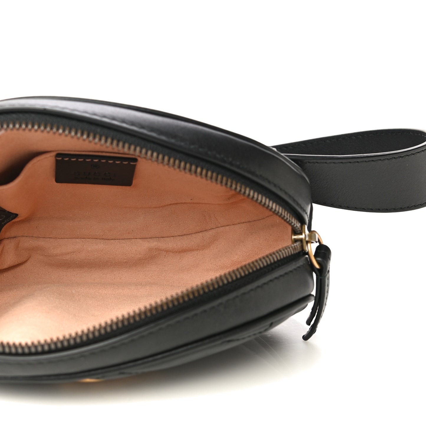 Calfskin Matelasse GG Marmont Belt Bag 75 30 Black