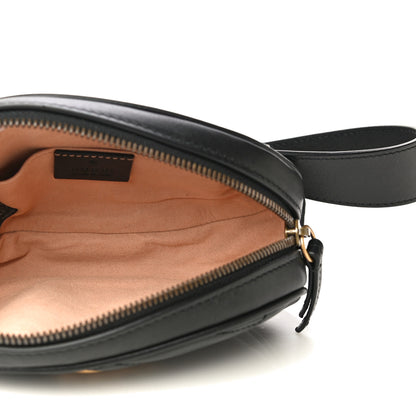Gucci Calfskin Matelasse GG Marmont Belt Bag 75 30 Black 5 of 16