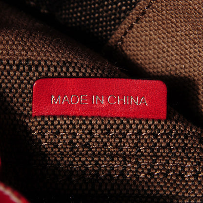 Burberry Canvas Mega Check Medium Susanna Hobo Red 9 of 10