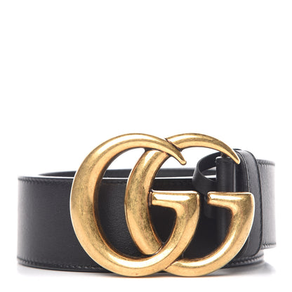 Gucci Calfskin Double G 40mm Belt 90 36 Black 1 of 9