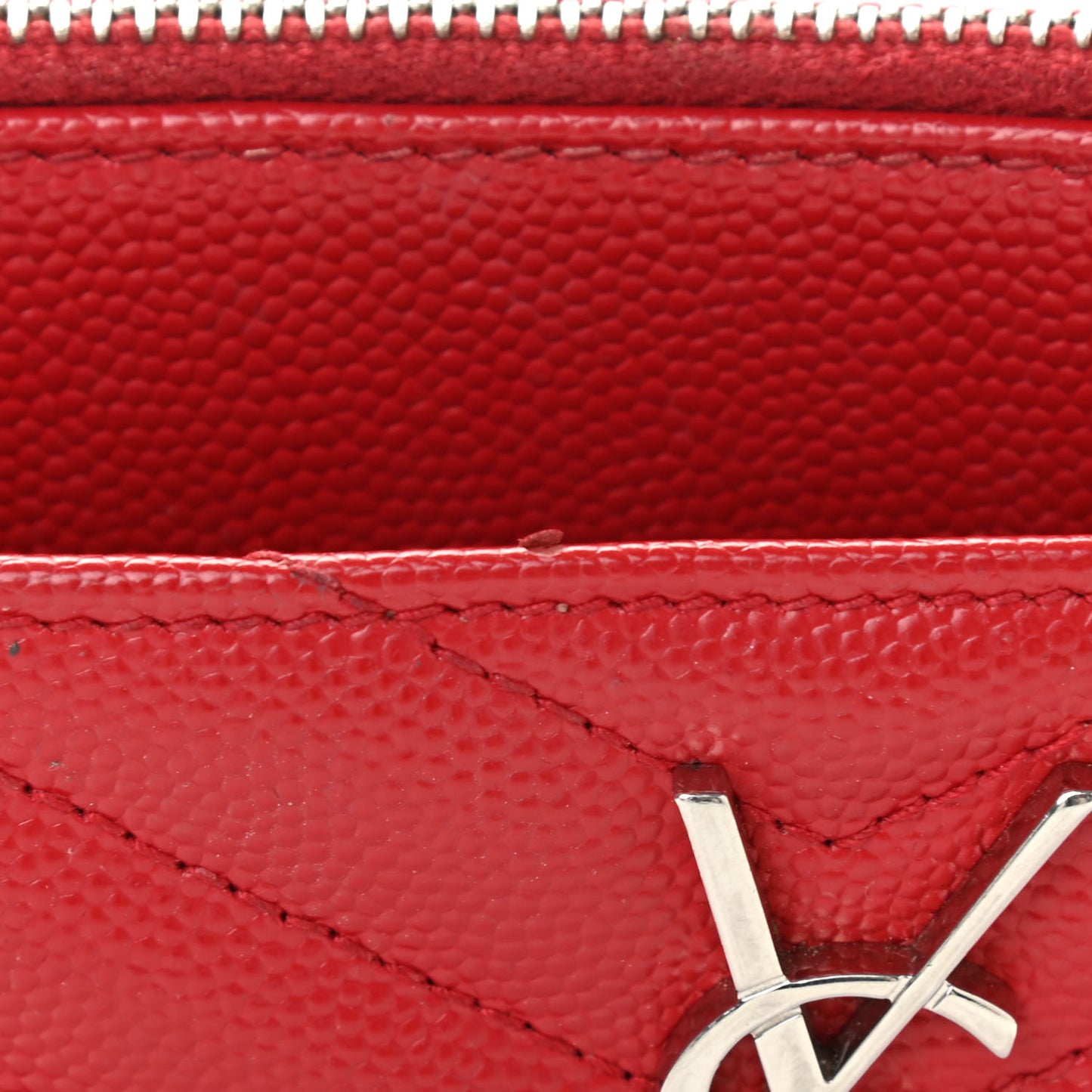 Grain De Poudre Chevron Monogram Bill Pouch Bandana Red