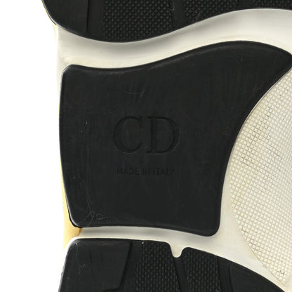 Christian Dior Technical Mesh Calfskin Mens B22 Sneakers 46 White Yellow 6 of 10