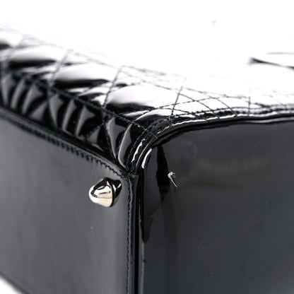 Christian Dior Patent Cannage Large Lady Dior Black 8 of 18