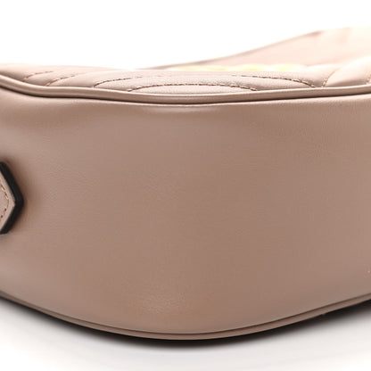 Gucci Calfskin Matelasse Small GG Marmont Chain Shoulder Bag Porcelain Rose 9 of 11