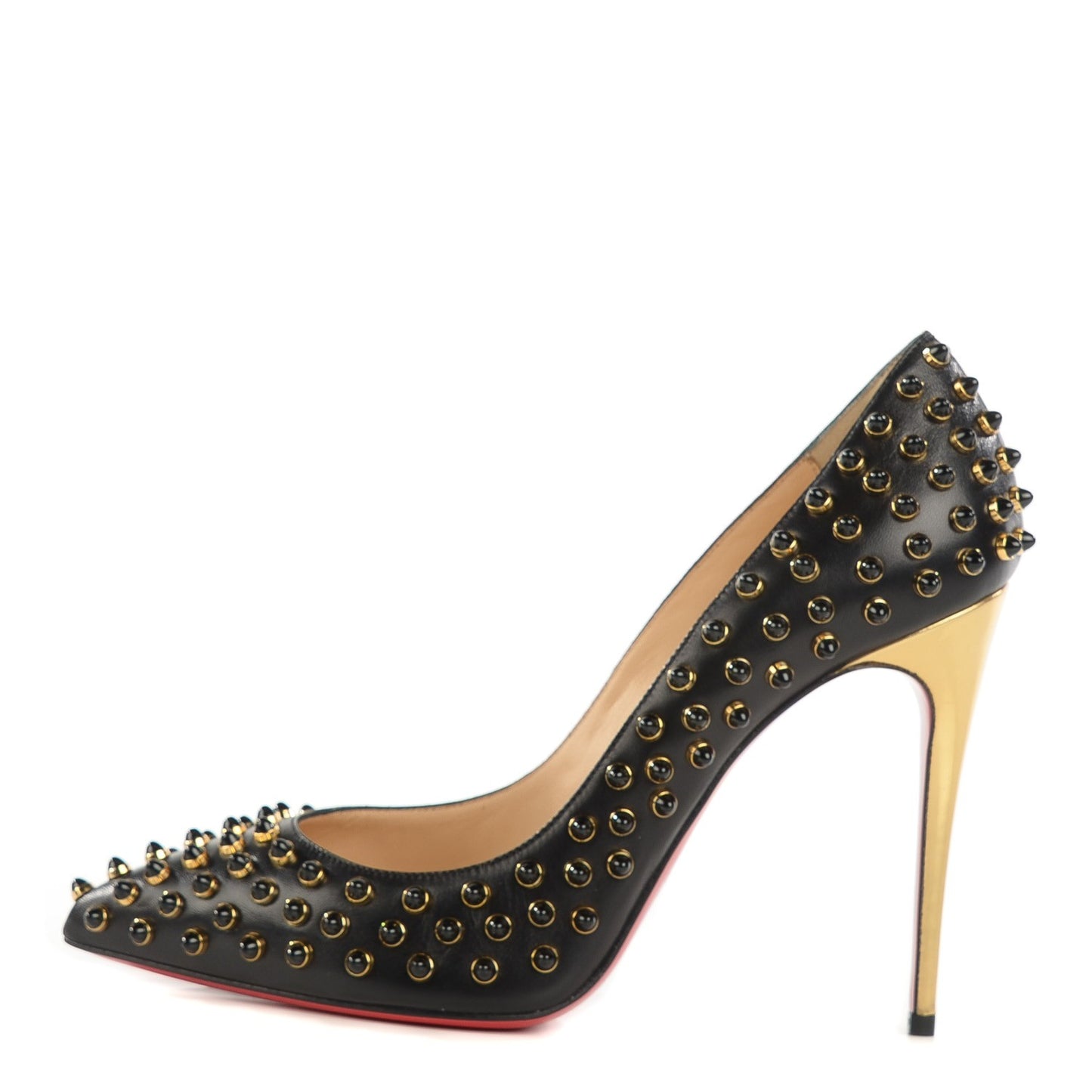 Kid Specchio Follies Cabo 100 Pumps 38.5 Black Gold