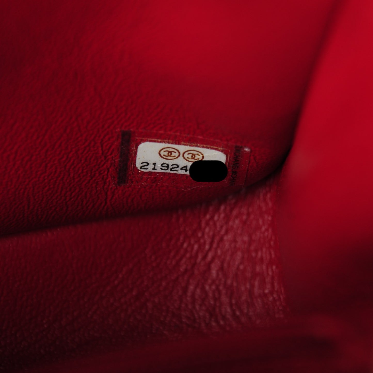 Caviar Quilted Mini Square Flap Red