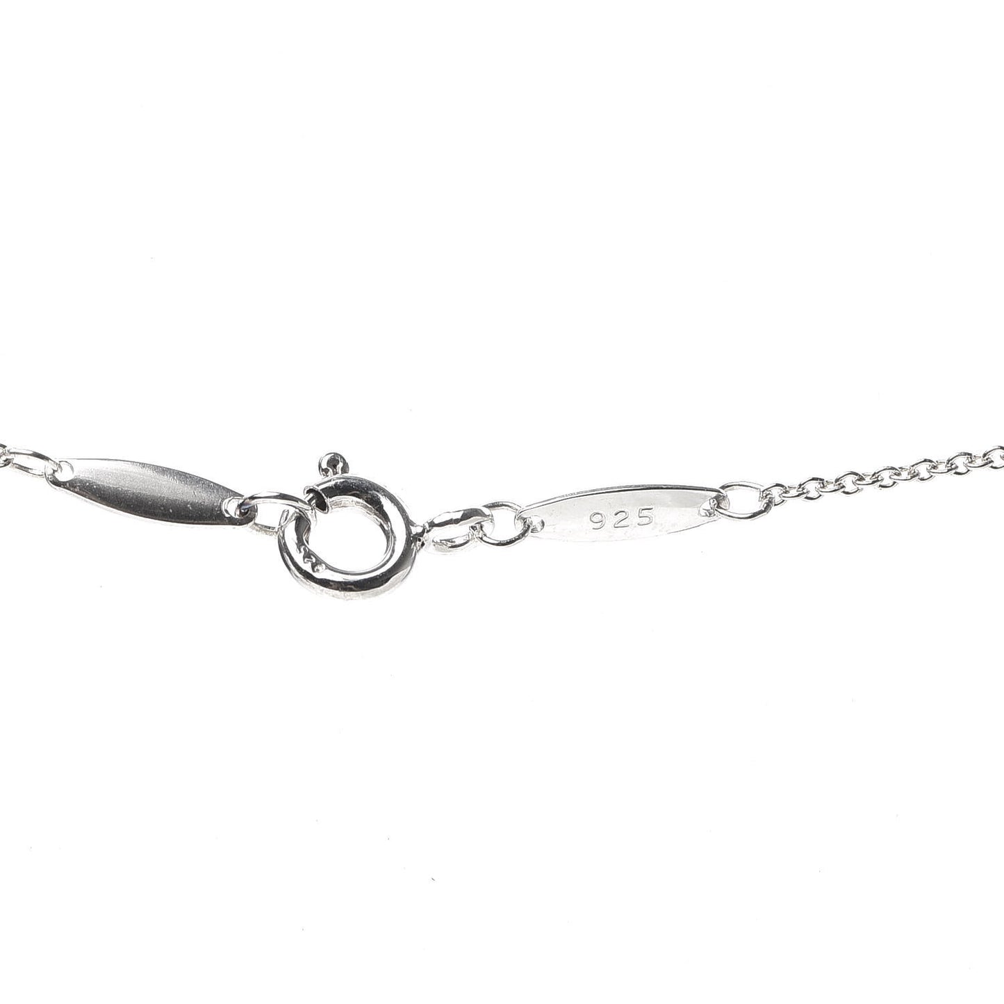 Sterling Silver 12mm Elsa Peretti Bean Pendant Necklace