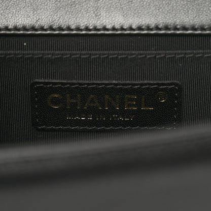 Chanel Lambskin Quilted Medium Boy Flap Black 6 of 13