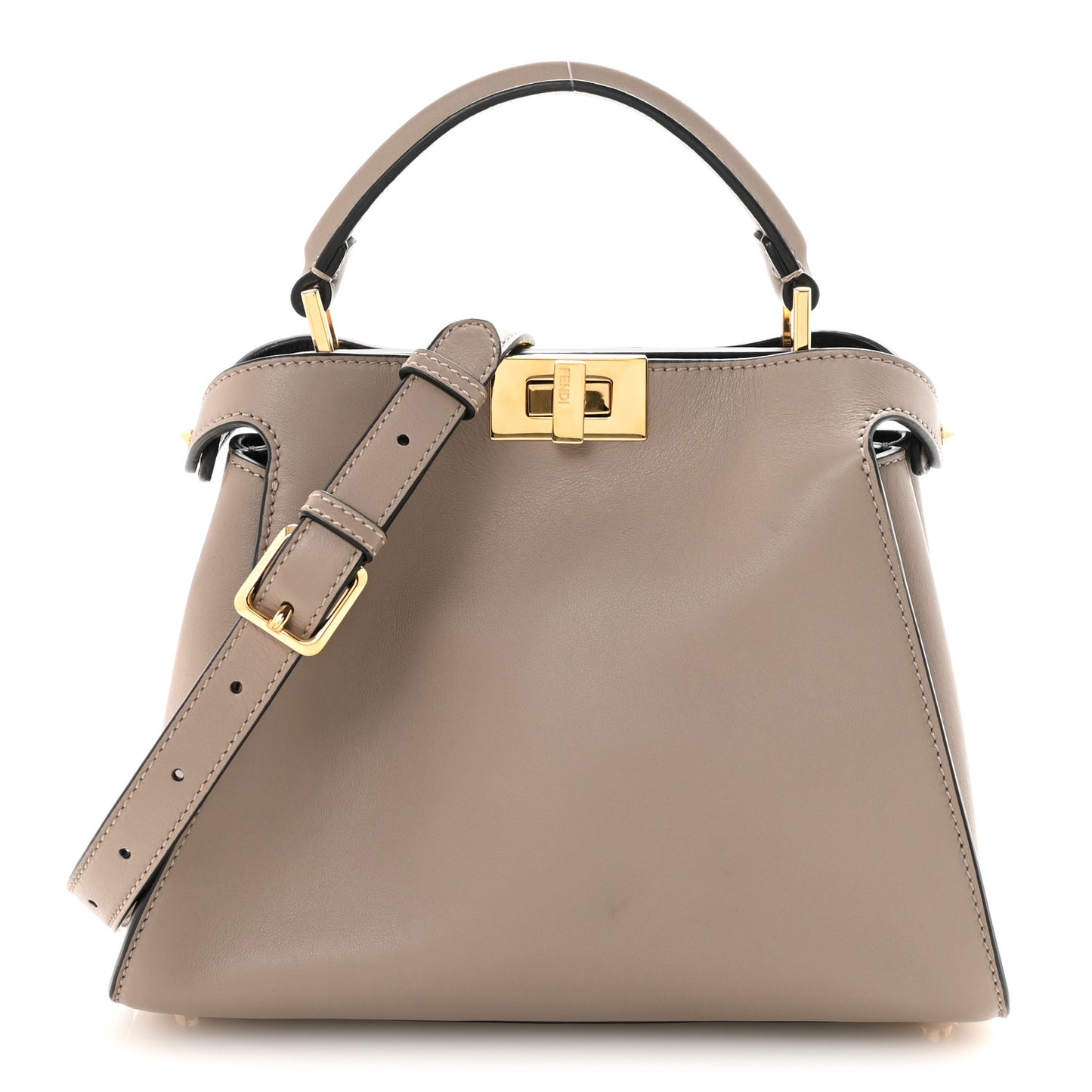 Vitello Tahiti Burro Medium Peekaboo Iconic Essentially Satchel Tortora Black