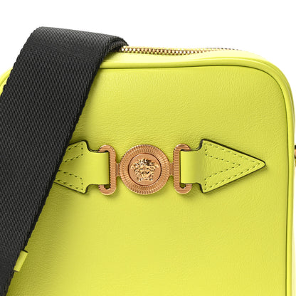 Versace Calfksin Medusa Biggie Messenger Bag Citron 8 of 10