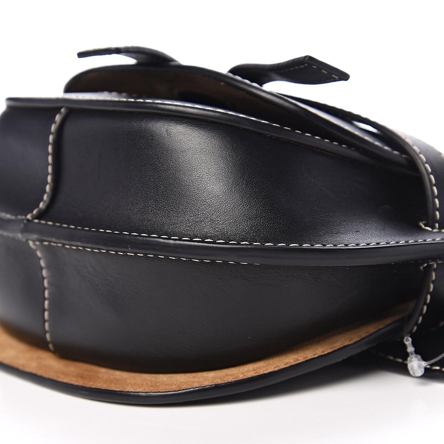 Calfskin Mini Gate Belt Bag Black