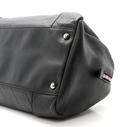 Chanel Calfskin CC Chevron All Day Long Boston Black 10 of 14