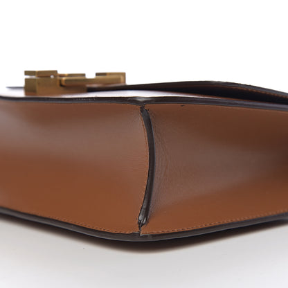 Saint Laurent Smooth Calfskin Carre Satchel Brown 8 of 8