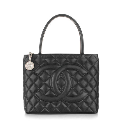 Chanel Caviar Quilted Medallion Tote Black 1 of 7