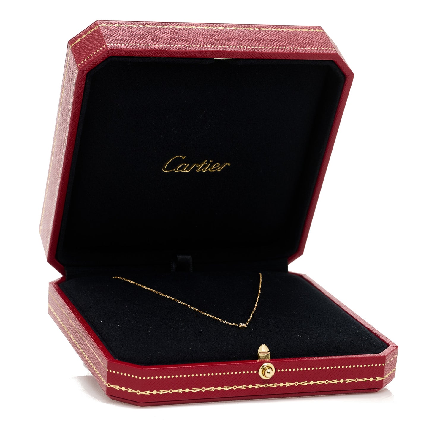 18K Yellow Gold Diamond XS D'Amour Pendant Necklace
