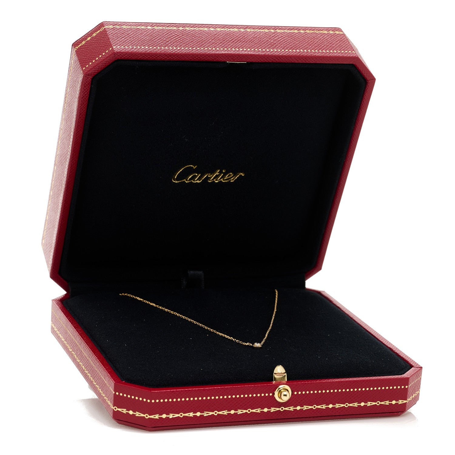 Cartier 18K Yellow Gold Diamond XS D'Amour Pendant Necklace 6 of 6