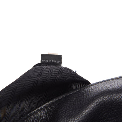 Prada Vitello Daino Side Zip Pocket Hobo Black 9 of 15