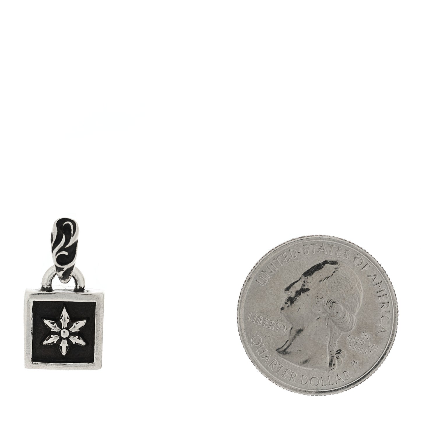 Sterling Silver Framed Six Point Star Pendant