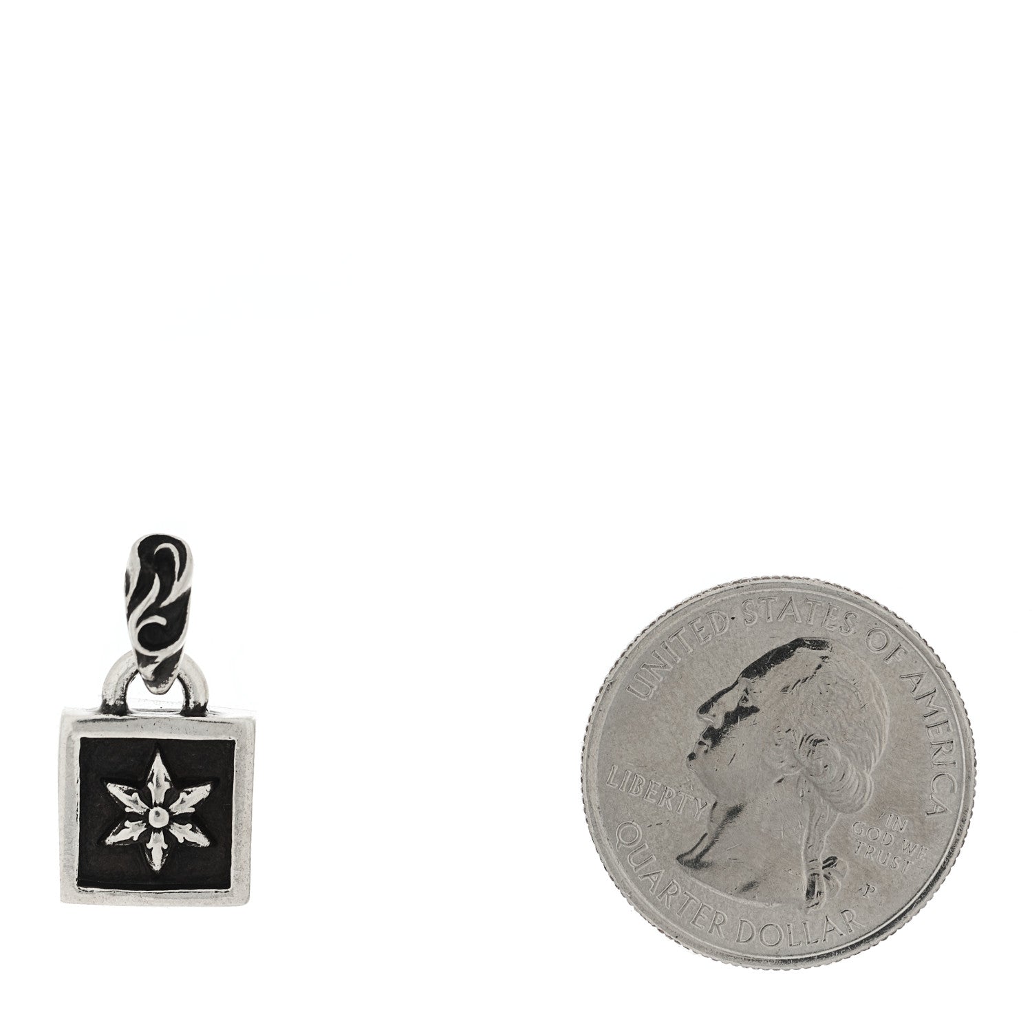 Chrome Hearts Sterling Silver Framed Six Point Star Pendant 2 of 3