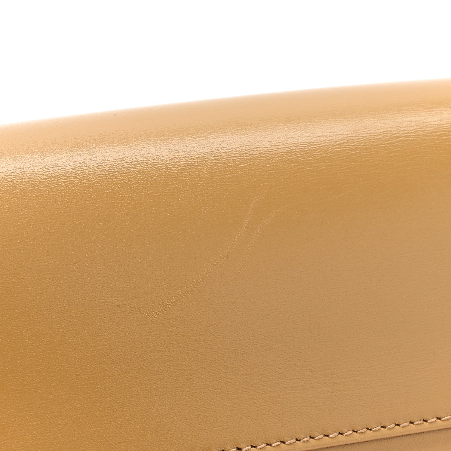 Saint Laurent Smooth Calfskin Mini Manhattan Shoulder Bag Natural Tan 12 of 12