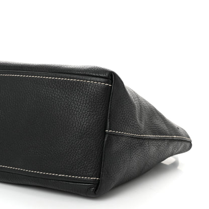 Prada Vitello Daino Shoulder Bag Black 10 of 13