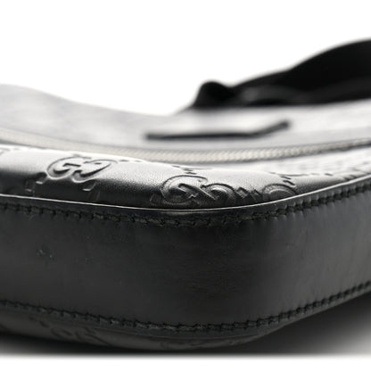 Gucci Guccissima Signature Small Messenger Bag Black 10 of 12