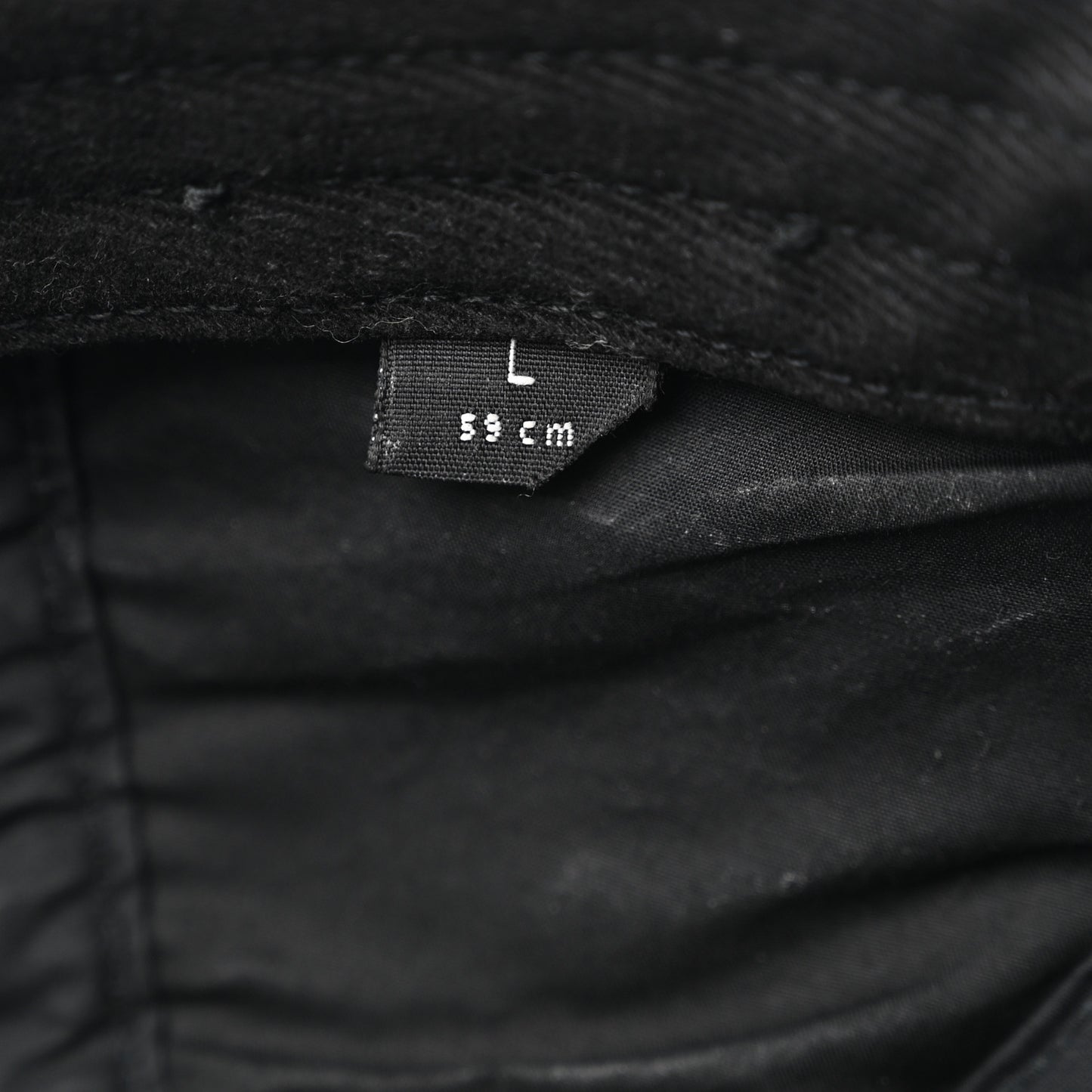 Cotton Cap Hat L  Black
