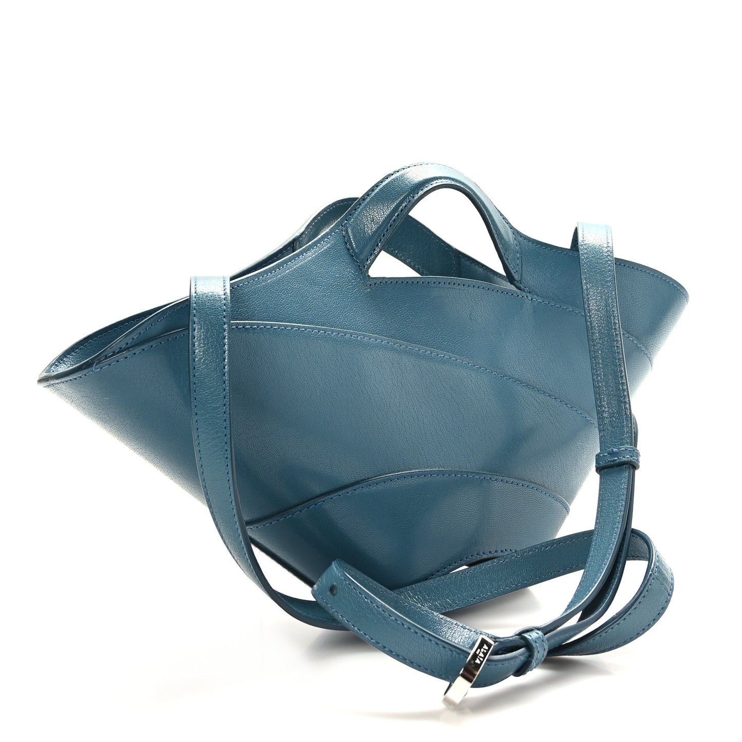 Calfskin Small Khaima Bag Bleu Ardoise