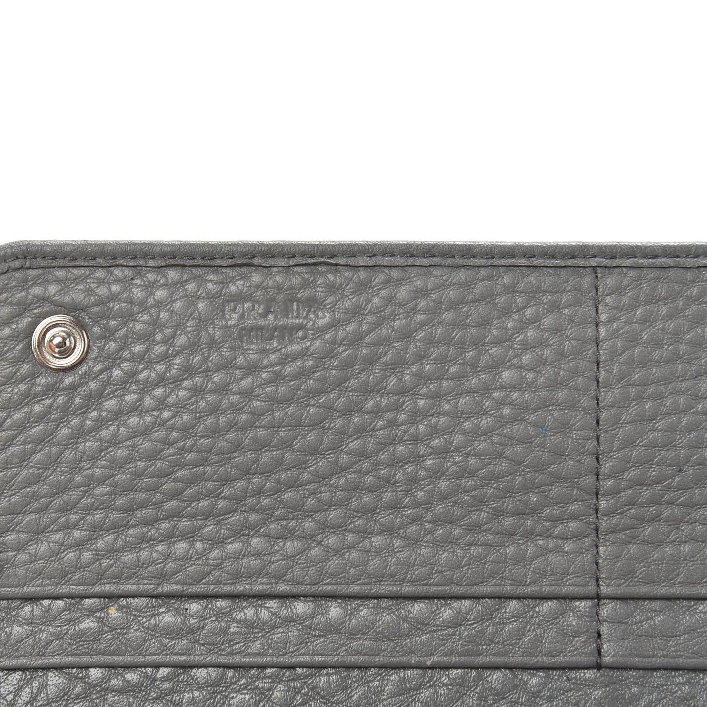 Vitello Daino Flap Continental Wallet Marmo