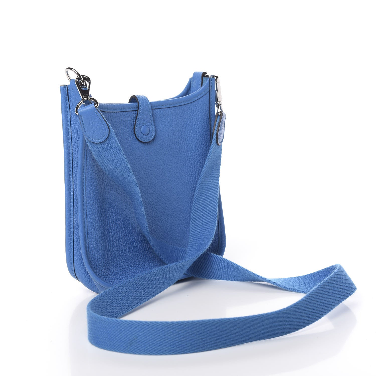 Hermes Taurillon Clemence Evelyne TPM Bleu Zanzibar 3 of 11