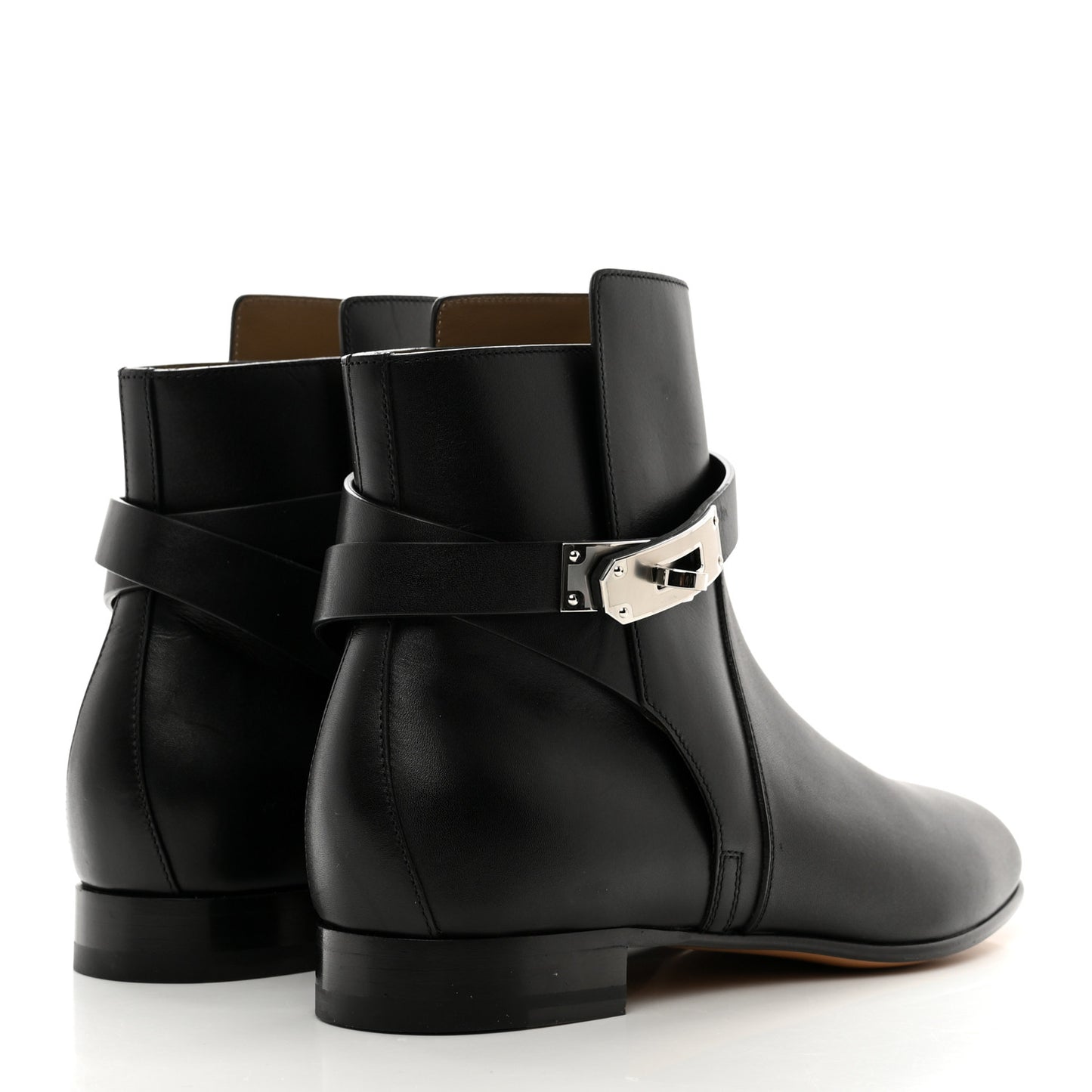 Calfskin Neo Low Boots 38 Black
