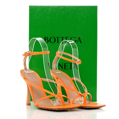 Bottega Veneta Lambskin Stretch Multi Strap 90mm Sandals 38 Tangerine 8 of 8