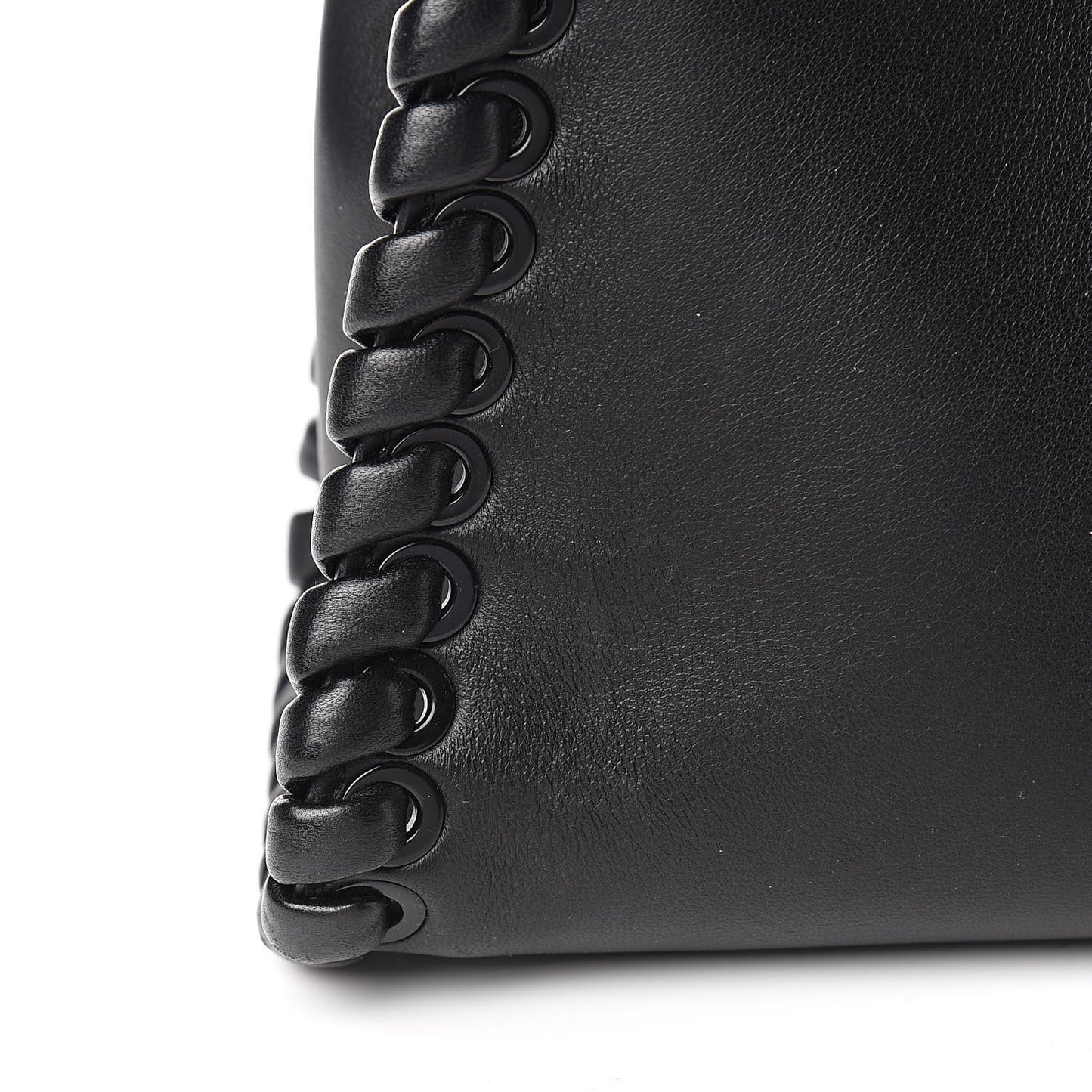 Nappa Lace Up Mini Peekaboo Iconic Satchel Black
