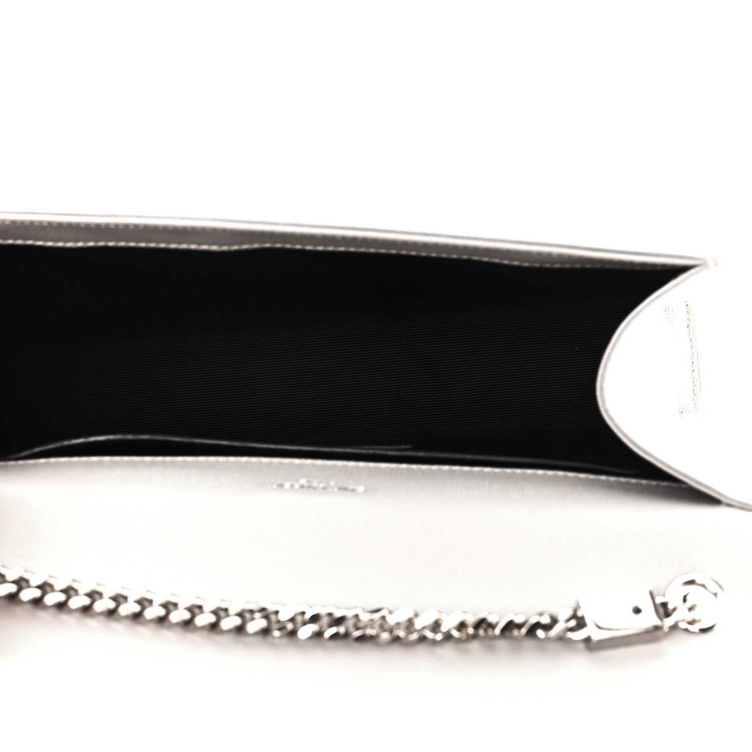 Saint Laurent Grain De Poudre Medium Monogram Kate Satchel Souris 5 of 11