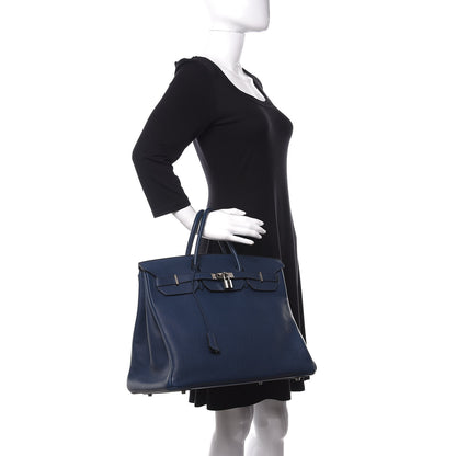 Hermes Togo Birkin 40 Bleu Thalassa 2 of 42