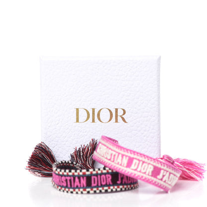 Christian Dior Woven Cotton J'Adior Friendship Bracelet Set 7 of 7