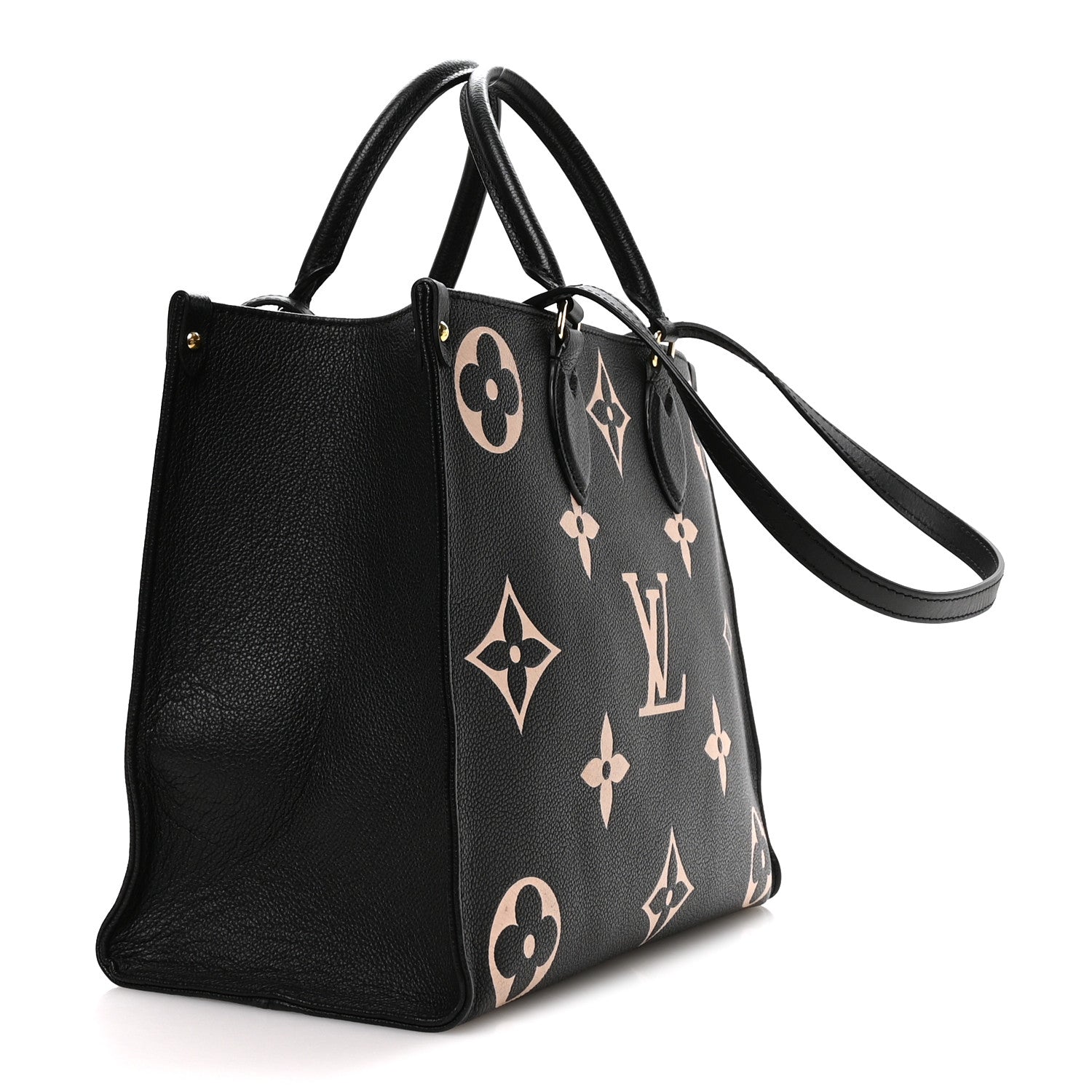 Louis Vuitton Empreinte Monogram Giant Onthego MM Black Beige 3 of 9