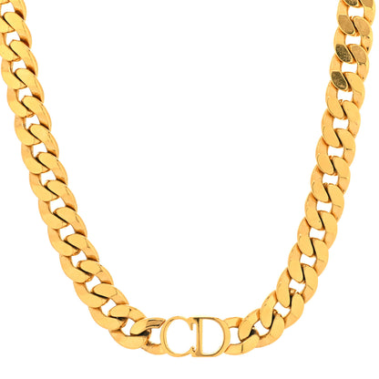 Christian Dior Metal Danseuse Etoile Chain Choker Necklace Gold 2 of 5