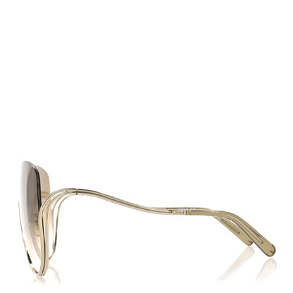 Chloe Oversized Round Milla Sunglasses CE125S Gold 3 of 6