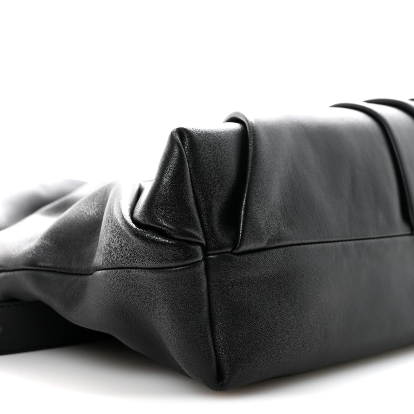 Mellow Nappa Draped Tote Black