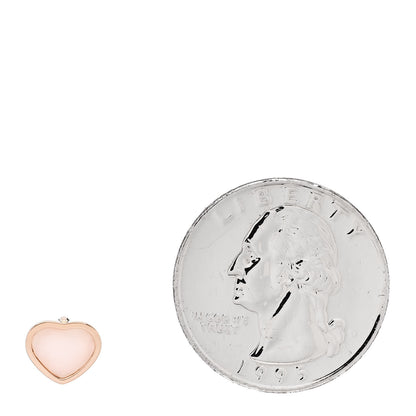 Chopard 18K Rose Gold Diamond Pink Opal My Happy Hearts Single Earring 2 of 4
