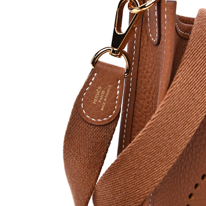 Hermes Taurillon Clemence Evelyne TPM Gold 9 of 10