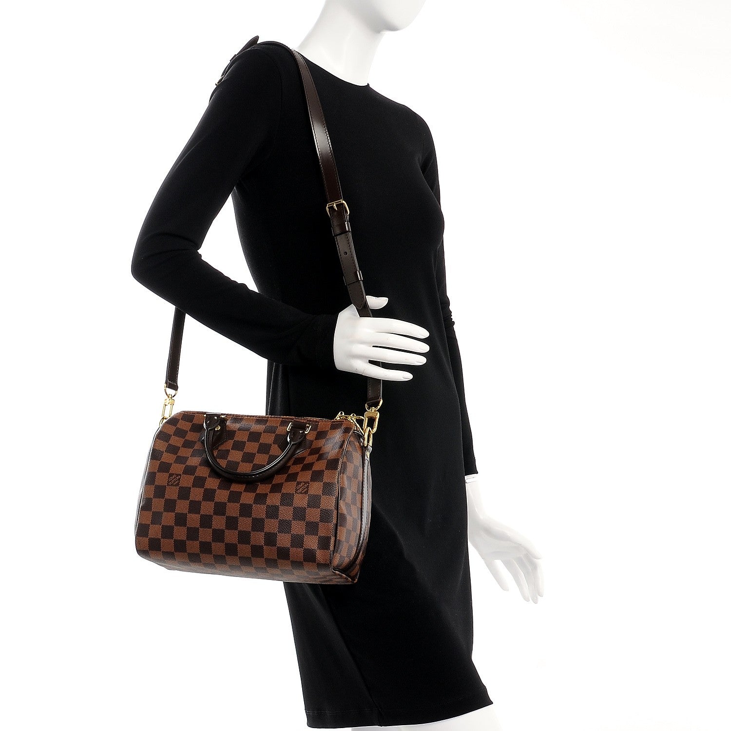 Louis Vuitton Damier Ebene Speedy Bandouliere 25 2 of 15