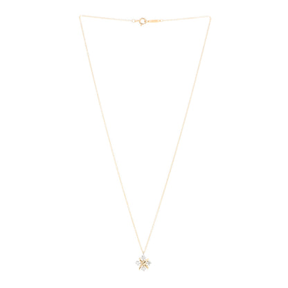 Tiffany Platinum 18K Yellow Gold Diamond Schlumberger Lynn Pendant Necklace 3 of 6