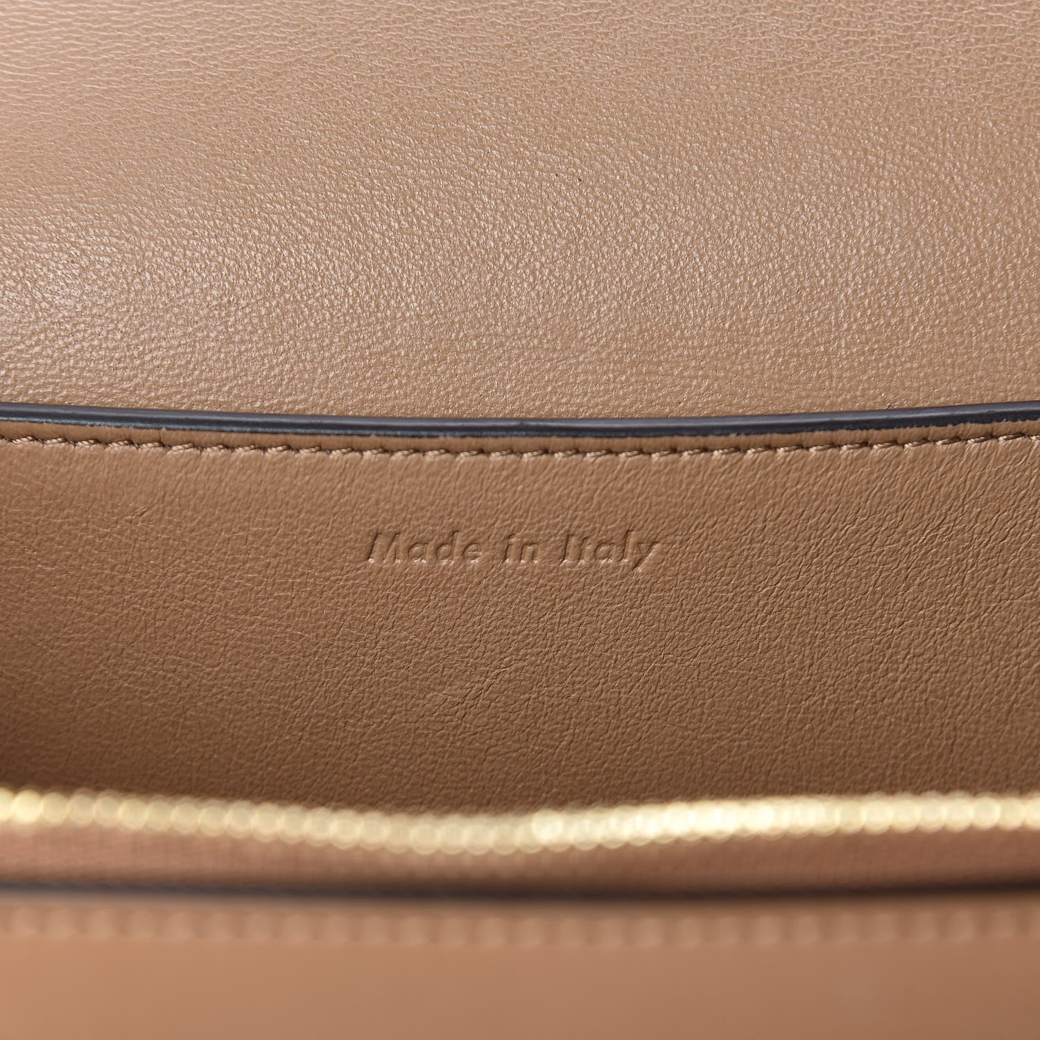 Celine Shiny Smooth Calfskin Medium Frame Shoulder Bag Tan Optic White 9 of 10