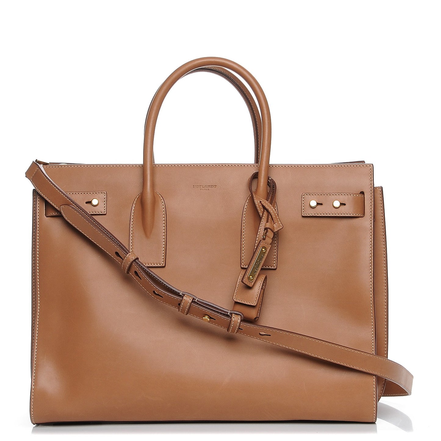 Smooth Calfskin Medium Supple Sac De Jour Brown
